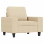 3-piece sofa set in cream fabric by , Sofas - Ref: Foro24-3201868, Price: 754,34 €, Discount: %