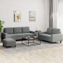 3-teilige Sofagarnitur aus dunkelgrauem Stoff von , Sofas - Ref: Foro24-3201907, Preis: 623,90 €, Rabatt: %