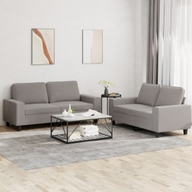 2-piece sofa set taupe gray fabric by , Sofas - Ref: Foro24-3201889, Price: 475,26 €, Discount: %