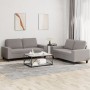 2-teilige Sofagarnitur aus taupegrauem Stoff von , Sofas - Ref: Foro24-3201889, Preis: 475,26 €, Rabatt: %