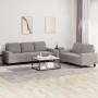 2-piece sofa set taupe gray fabric by , Sofas - Ref: Foro24-3201905, Price: 571,54 €, Discount: %