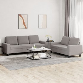 2-piece sofa set taupe gray fabric by , Sofas - Ref: Foro24-3201905, Price: 572,20 €, Discount: %