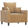 Brown velvet 4-piece sofa set with cushions by , Sofas - Ref: Foro24-3201697, Price: 718,87 €, Discount: %