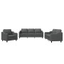 Sofagarnitur mit Kissen 3-teilig aus dunkelgrauem Stoff von , Sofas - Ref: Foro24-3201771, Preis: 706,05 €, Rabatt: %