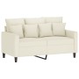 Cream velvet 3-piece sofa set with cushions by , Sofas - Ref: Foro24-3201688, Price: 673,99 €, Discount: %