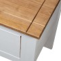 Mesita de noche madera maciza pino Panamá blanco 46x40x57 cm de vidaXL, Mesitas de noche - Ref: Foro24-282693, Precio: 63,42 ...