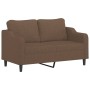 Sofa set with cushions 2 pieces brown fabric by , Sofas - Ref: Foro24-3201837, Price: 568,06 €, Discount: %