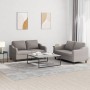 Sofa set with cushions 2 pieces taupe gray fabric by , Sofas - Ref: Foro24-3201809, Price: 440,90 €, Discount: %