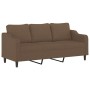 Sofa set with cushions 3 pieces brown fabric by , Sofas - Ref: Foro24-3201773, Price: 700,99 €, Discount: %