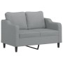 Sofagarnitur mit Kissen 2-teilig aus hellgrauem Stoff von , Sofas - Ref: Foro24-3201802, Preis: 457,39 €, Rabatt: %