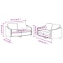 Sofagarnitur mit Kissen 2-teilig aus hellgrauem Stoff von , Sofas - Ref: Foro24-3201802, Preis: 457,39 €, Rabatt: %