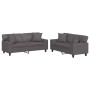 Gray synthetic leather 2-piece sofa set with cushions by , Sofas - Ref: Foro24-3201926, Price: 525,49 €, Discount: %