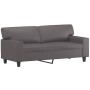 Gray synthetic leather 2-piece sofa set with cushions by , Sofas - Ref: Foro24-3201926, Price: 525,49 €, Discount: %