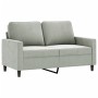 Sofa set with cushions 4 pieces light gray velvet by , Sofas - Ref: Foro24-3201964, Price: 687,46 €, Discount: %