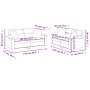 Sofa set with cushions 2 pieces cream microfiber fabric by , Sofas - Ref: Foro24-3202330, Price: 520,23 €, Discount: %