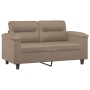 Cappuccino synthetic leather 2-piece sofa set with cushions by , Sofas - Ref: Foro24-3202366, Price: 471,72 €, Discount: %