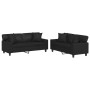 2-piece black synthetic leather sofa set with cushions by , Sofas - Ref: Foro24-3201924, Price: 560,62 €, Discount: %