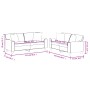 2-teilige Sofagarnitur aus schwarzem Kunstleder mit Kissen von , Sofas - Ref: Foro24-3201924, Preis: 560,62 €, Rabatt: %