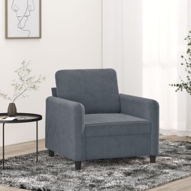 Dark gray velvet armchair 60 cm by , Sofas - Ref: Foro24-359423, Price: 167,75 €, Discount: %