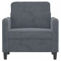 Dark gray velvet armchair 60 cm by , Sofas - Ref: Foro24-359423, Price: 167,75 €, Discount: %