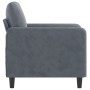 Dark gray velvet armchair 60 cm by , Sofas - Ref: Foro24-359423, Price: 167,75 €, Discount: %