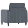 Dark gray velvet armchair 60 cm by , Sofas - Ref: Foro24-359423, Price: 167,75 €, Discount: %