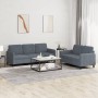 Dark gray velvet 2-piece sofa set by , Sofas - Ref: Foro24-3202015, Price: 503,15 €, Discount: %