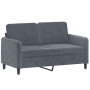 Dark gray velvet 2-piece sofa set by , Sofas - Ref: Foro24-3202015, Price: 473,99 €, Discount: %