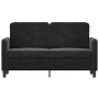 Sofá de 2 plazas terciopelo negro 120 cm de , Sofás - Ref: Foro24-359437, Precio: 232,36 €, Descuento: %