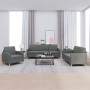 Sofa set with cushions 3 pieces dark gray fabric by , Sofas - Ref: Foro24-3202055, Price: 658,36 €, Discount: %