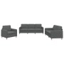 Sofa set with cushions 3 pieces dark gray fabric by , Sofas - Ref: Foro24-3202055, Price: 658,36 €, Discount: %