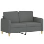 Sofa set with cushions 3 pieces dark gray fabric by , Sofas - Ref: Foro24-3202055, Price: 658,36 €, Discount: %