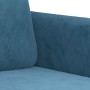 2-piece blue velvet sofa set with cushions by , Sofas - Ref: Foro24-3202043, Price: 559,14 €, Discount: %