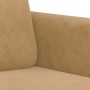 Brown velvet 2-piece sofa set with cushions by , Sofas - Ref: Foro24-3202041, Price: 524,99 €, Discount: %