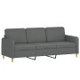 Sofa set with cushions 2 pieces dark gray fabric by , Sofas - Ref: Foro24-3202119, Price: 501,55 €, Discount: %