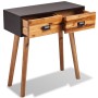 Mesa consola de madera maciza de acacia 70x30x75 cm de vidaXL, Aparadores - Ref: Foro24-245479, Precio: 127,99 €, Descuento: %