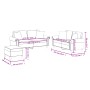 3-teilige Sofagarnitur aus schwarzem Kunstleder mit Kissen von , Sofas - Ref: Foro24-3202165, Preis: 563,39 €, Rabatt: %