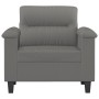 Sillón de tela microfibra gris oscuro 60 cm de , Sofás - Ref: Foro24-359551, Precio: 182,17 €, Descuento: %