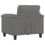 Sillón de tela microfibra gris oscuro 60 cm de , Sofás - Ref: Foro24-359551, Precio: 182,17 €, Descuento: %