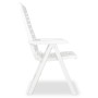 Reclining garden chairs, 2 units, white plastic by vidaXL, Garden chairs - Ref: Foro24-43895, Price: 157,35 €, Discount: %