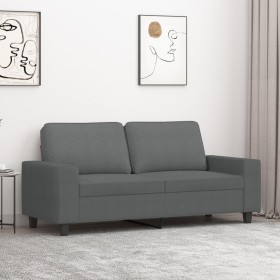 2-seater sofa in dark gray fabric 140 cm by , Sofas - Ref: Foro24-359392, Price: 232,57 €, Discount: %