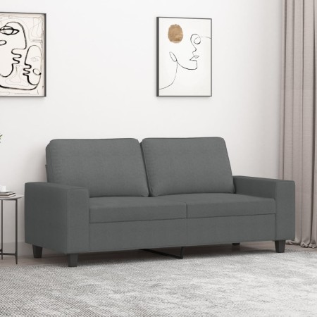 Sofá de 2 plazas de tela gris oscuro 140 cm de , Sofás - Ref: Foro24-359392, Precio: 233,35 €, Descuento: %