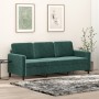 Sofá de 3 plazas terciopelo verde oscuro 180 cm de , Sofás - Ref: Foro24-359454, Precio: 312,36 €, Descuento: %