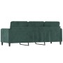 Sofá de 3 plazas terciopelo verde oscuro 180 cm de , Sofás - Ref: Foro24-359454, Precio: 312,36 €, Descuento: %