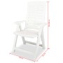 Reclining garden chairs, 2 units, white plastic by vidaXL, Garden chairs - Ref: Foro24-43895, Price: 157,35 €, Discount: %