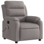 Sillón de masaje reclinable de tela gris taupé de , Sillones - Ref: Foro24-373482, Precio: 246,37 €, Descuento: %