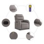 Sillón de masaje reclinable de tela gris taupé de , Sillones - Ref: Foro24-373482, Precio: 246,37 €, Descuento: %