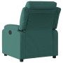 Sillón reclinable de tela verde oscuro de , Sillones - Ref: Foro24-373468, Precio: 226,42 €, Descuento: %