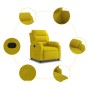 Sillón reclinable terciopelo amarillo de , Sillones - Ref: Foro24-373507, Precio: 216,75 €, Descuento: %