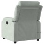 Sillón reclinable de masaje terciopelo gris claro de , Sillones - Ref: Foro24-373511, Precio: 240,10 €, Descuento: %